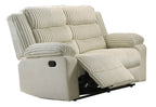 Romilly 3 Piece Corduroy Reclining Sofa, Loveseat and Chair Set - Available in 2 Colours