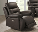 Pending - IFDC Chocolate Brown Calloway Power Recliner Chair - Available in 3 Colours