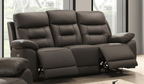 Pending - IFDC Chocolate Brown Calloway Power Recliner Sofa - Available in 3 Colours