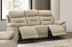 IFDC Calloway 85" Power Reclining Sofa with Hidden Cupholders in Leather Match, image 3