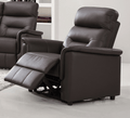 Pending - IFDC Espresso Thatcher Power Recliner Leather Chair - Available in 2 Colours
