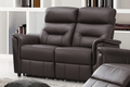 Pending - IFDC Espresso Thatcher Power Recliner Leather Loveseat - Available in 2 Colours