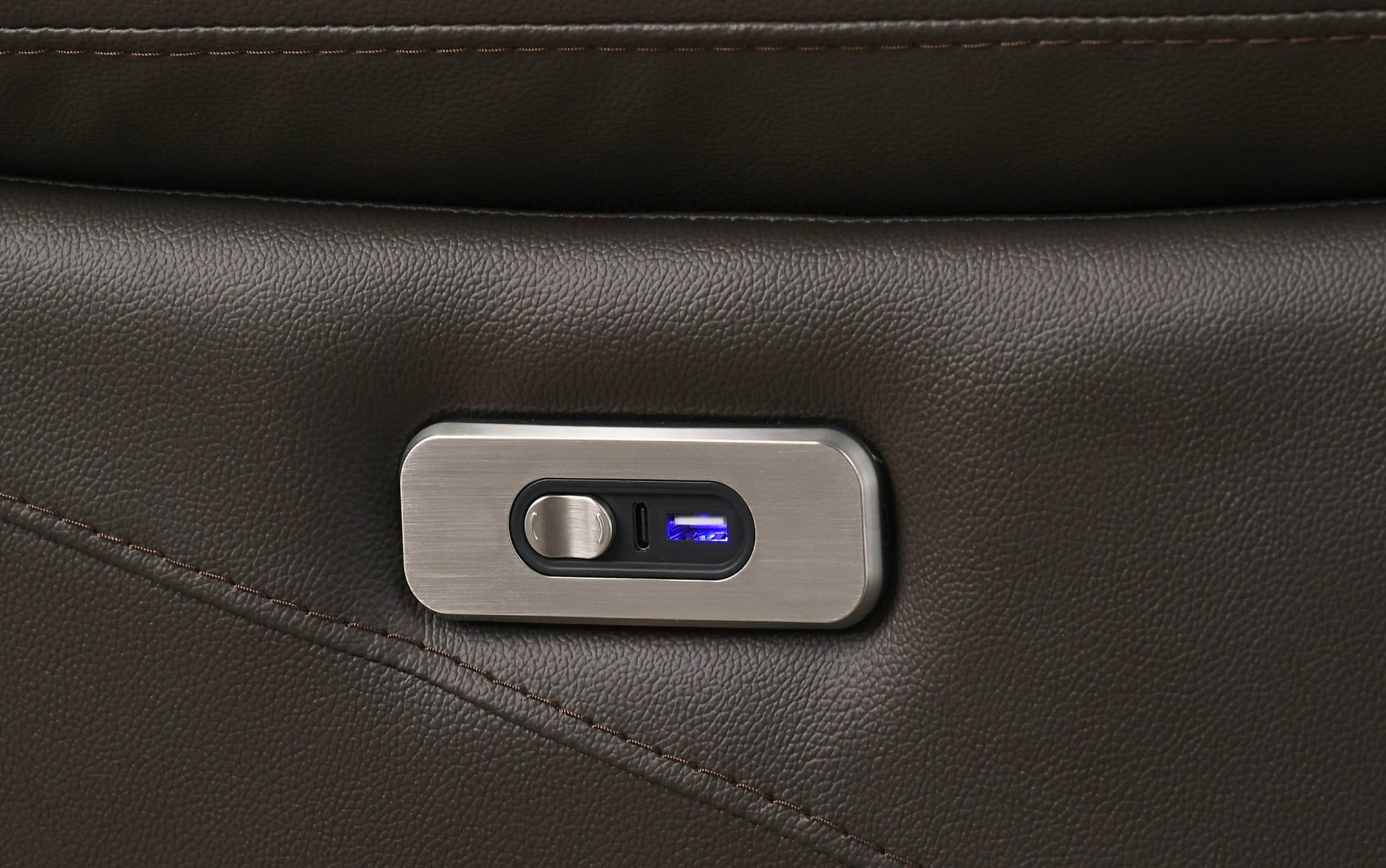 Pending - IFDC If-8131 3-Piece Power Recliner Leather Set in Dark Chocolate