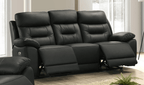 IFDC Calloway 85" Power Reclining Sofa with Hidden Cupholders in Leather Match, image 2