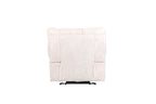 Halton Fabric Power Recliner Chair with Adjustable Headrest Wings in Creme
