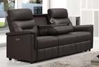 Pending - IFDC Reclining Sofas Espresso Thatcher Power Recliner Leather Sofa - Available in 2 Colours