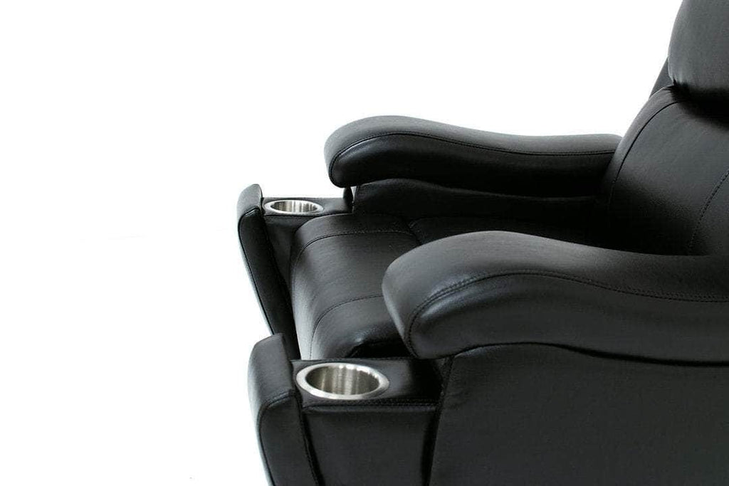 Mississauga Black Leather Gel Power Recliner Living Room Collection