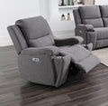 Mississauga Grey Fabric Power Recliner Living Room Collection