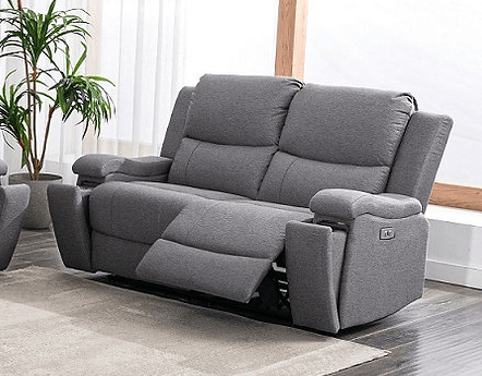 Mississauga Grey Fabric Power Recliner Living Room Collection