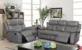 Aveon 2 Piece Pillow Top Arm Reclining Sofa and Loveseat Set in Leather Match - Available in 2 Colours