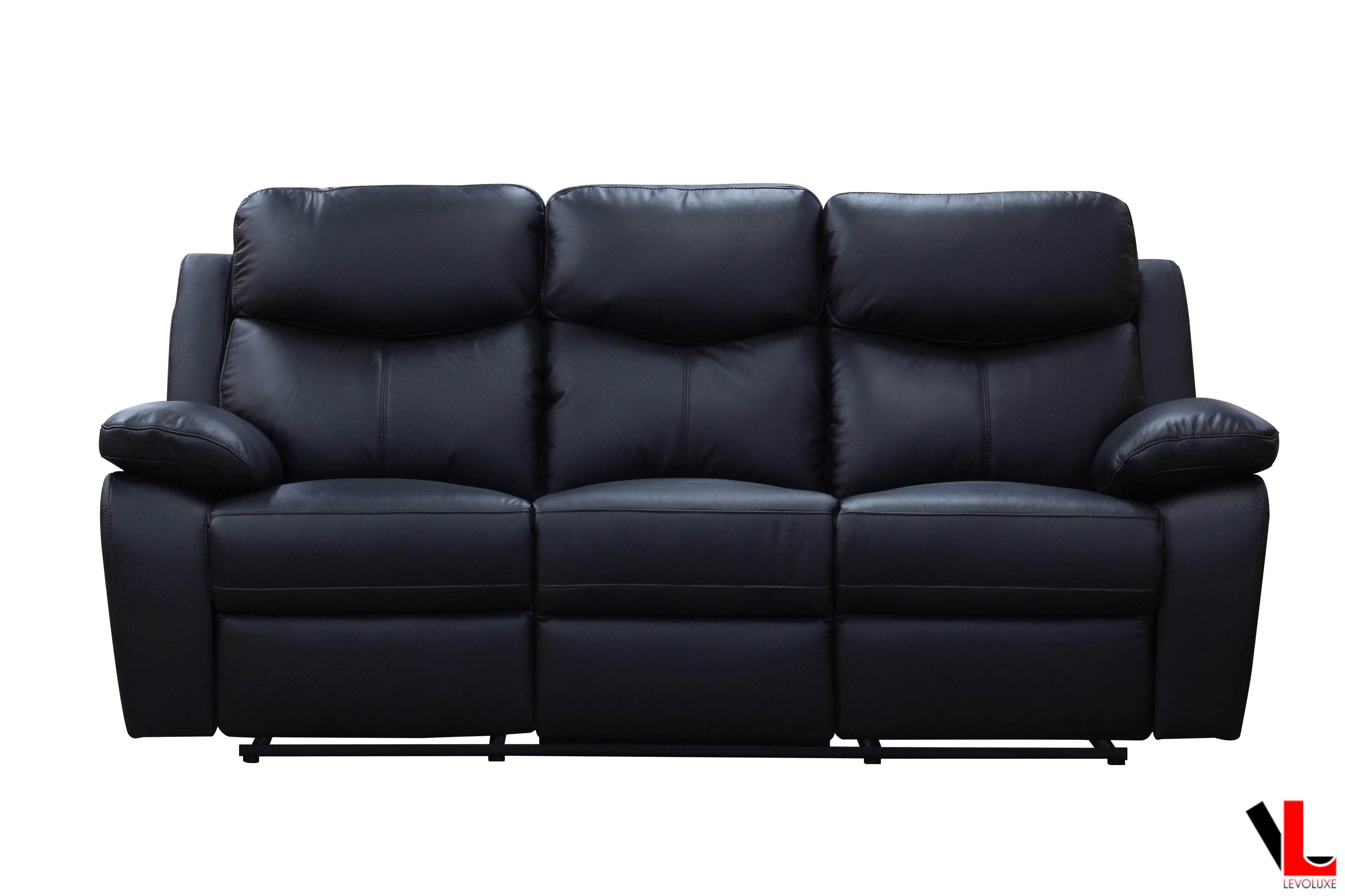 Aveon 83" Pillow Top Arm Reclining Sofa in Leather Match - Available in 2 Colours