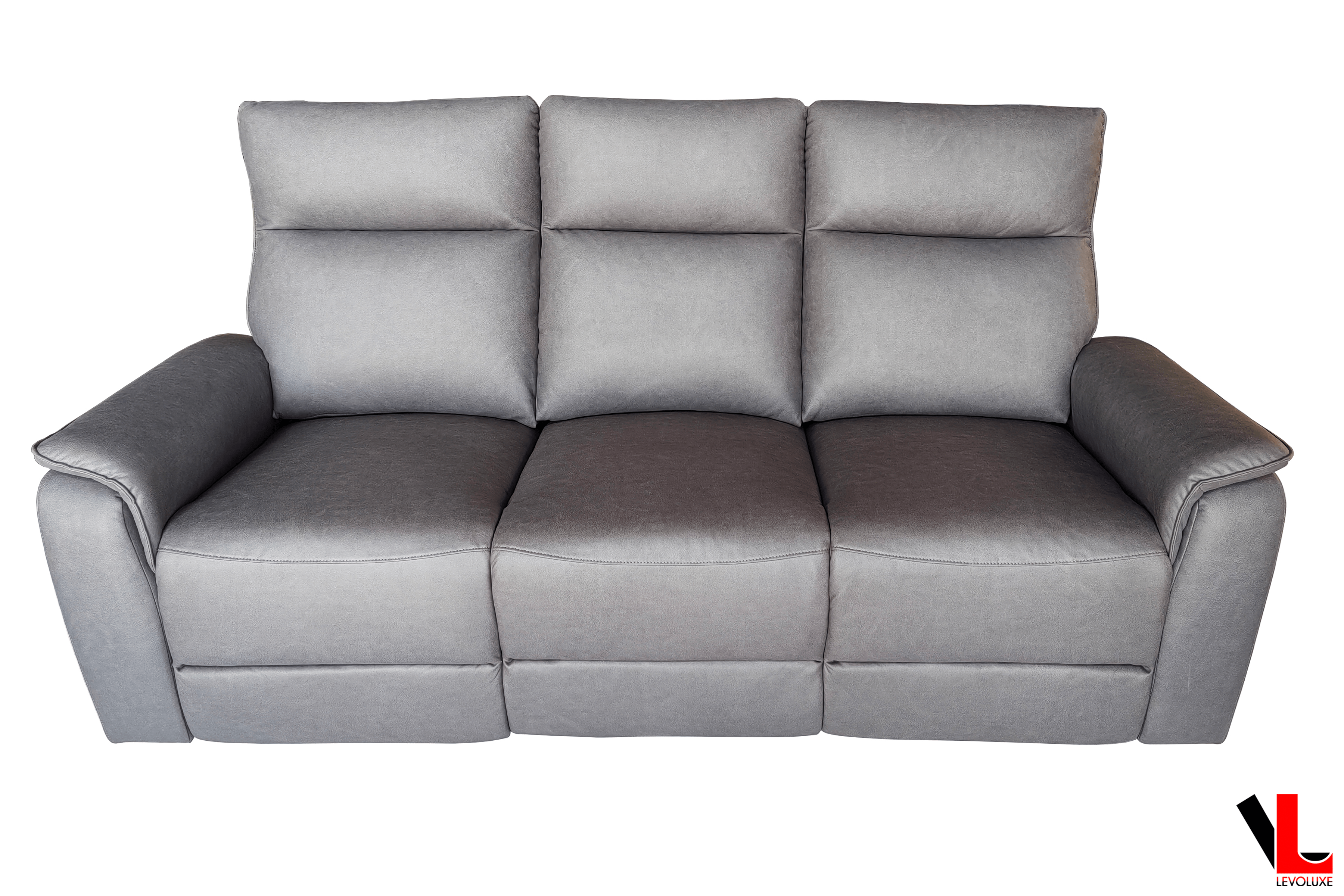 Sereno 78" Reclining 3 Seater Sofa in Jaxxon Smoke