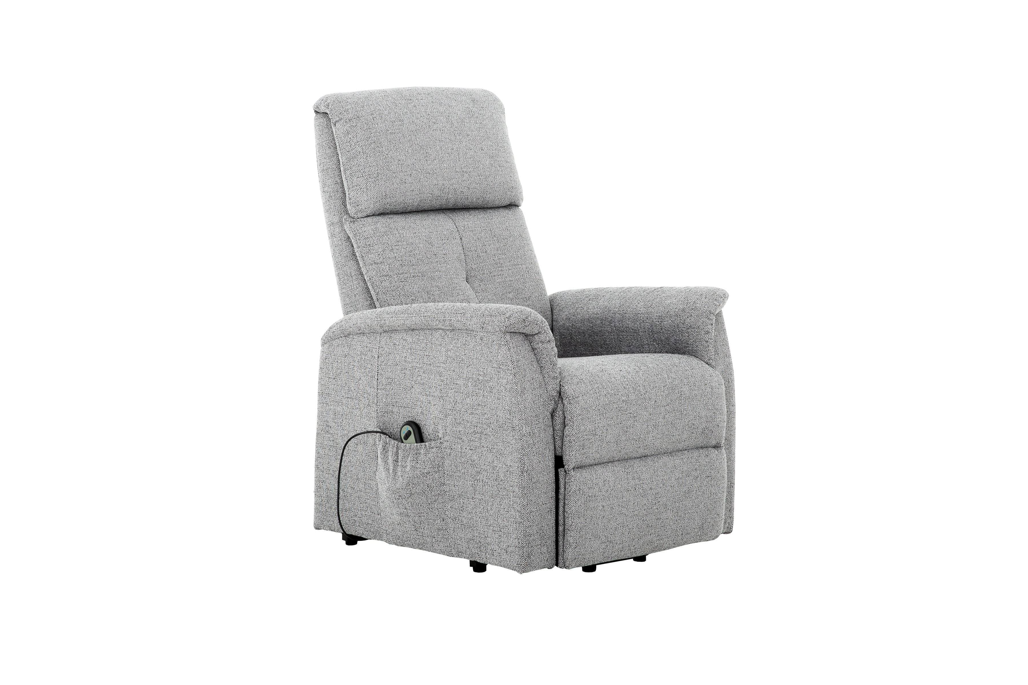 Evelyn Padded Power Lift Reclining Chair in Grey