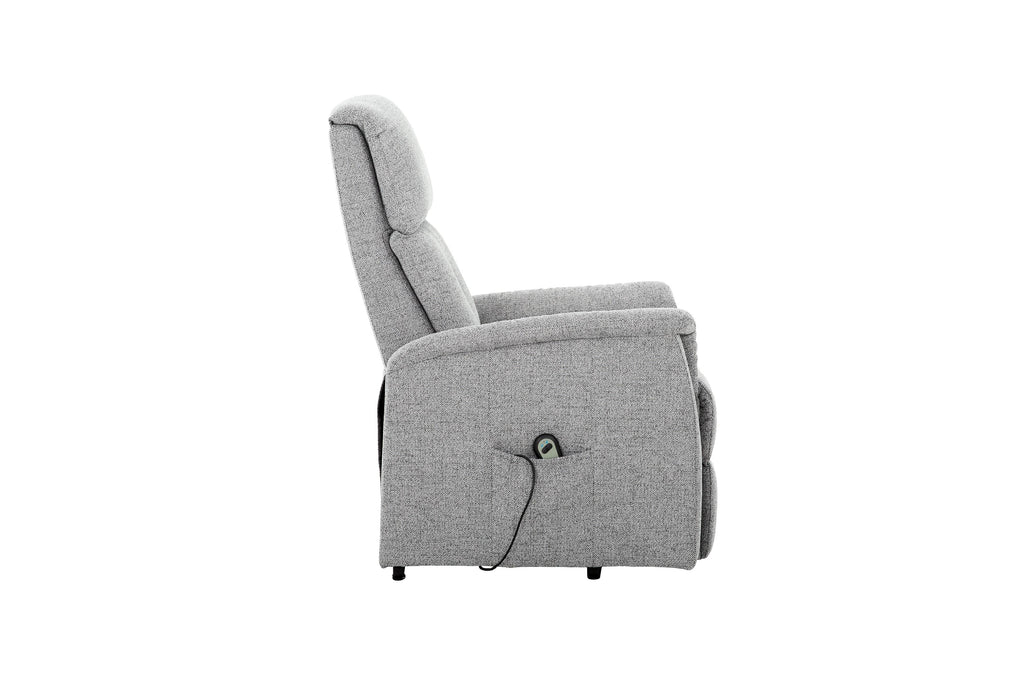 Evelyn Padded Power Lift Reclining Chair in Grey