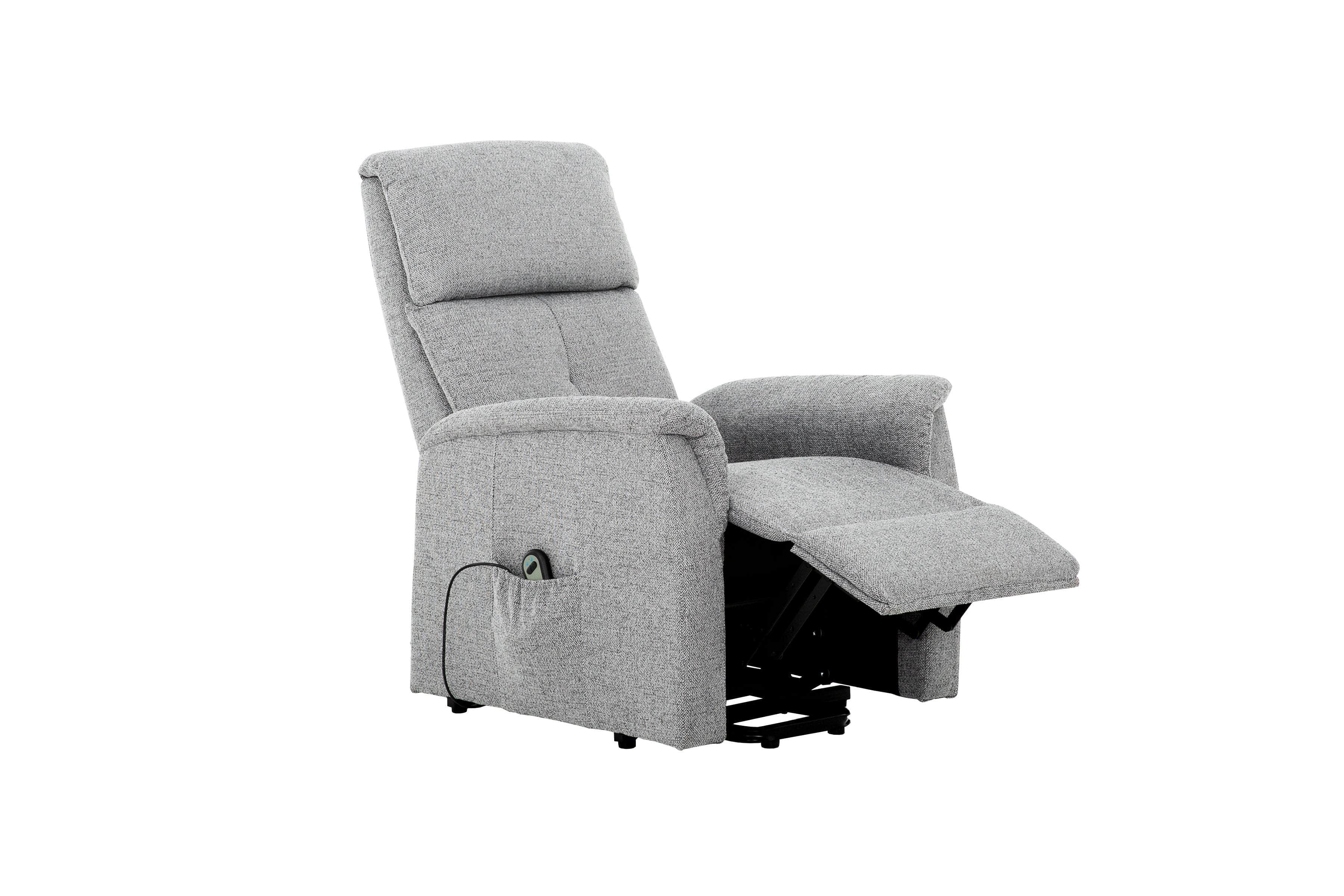 Evelyn Padded Power Lift Reclining Chair in Grey