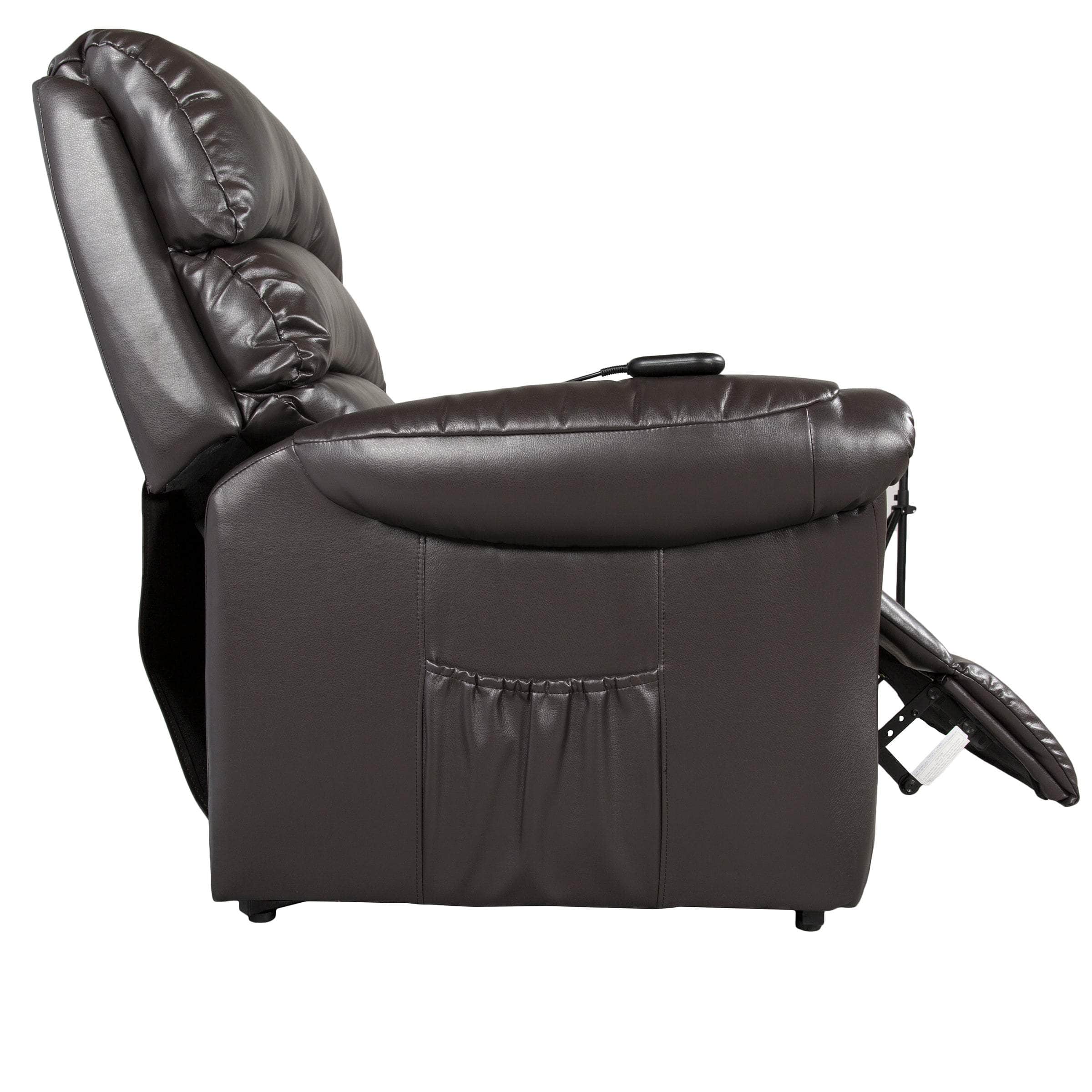Fitzgerald Bonded Leather Power Lift Reclining Chair - Available in 2 Colours