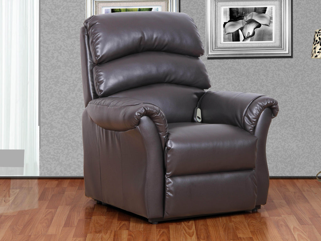 Fitzgerald Bonded Leather Power Lift Reclining Chair - Available in 2 Colours