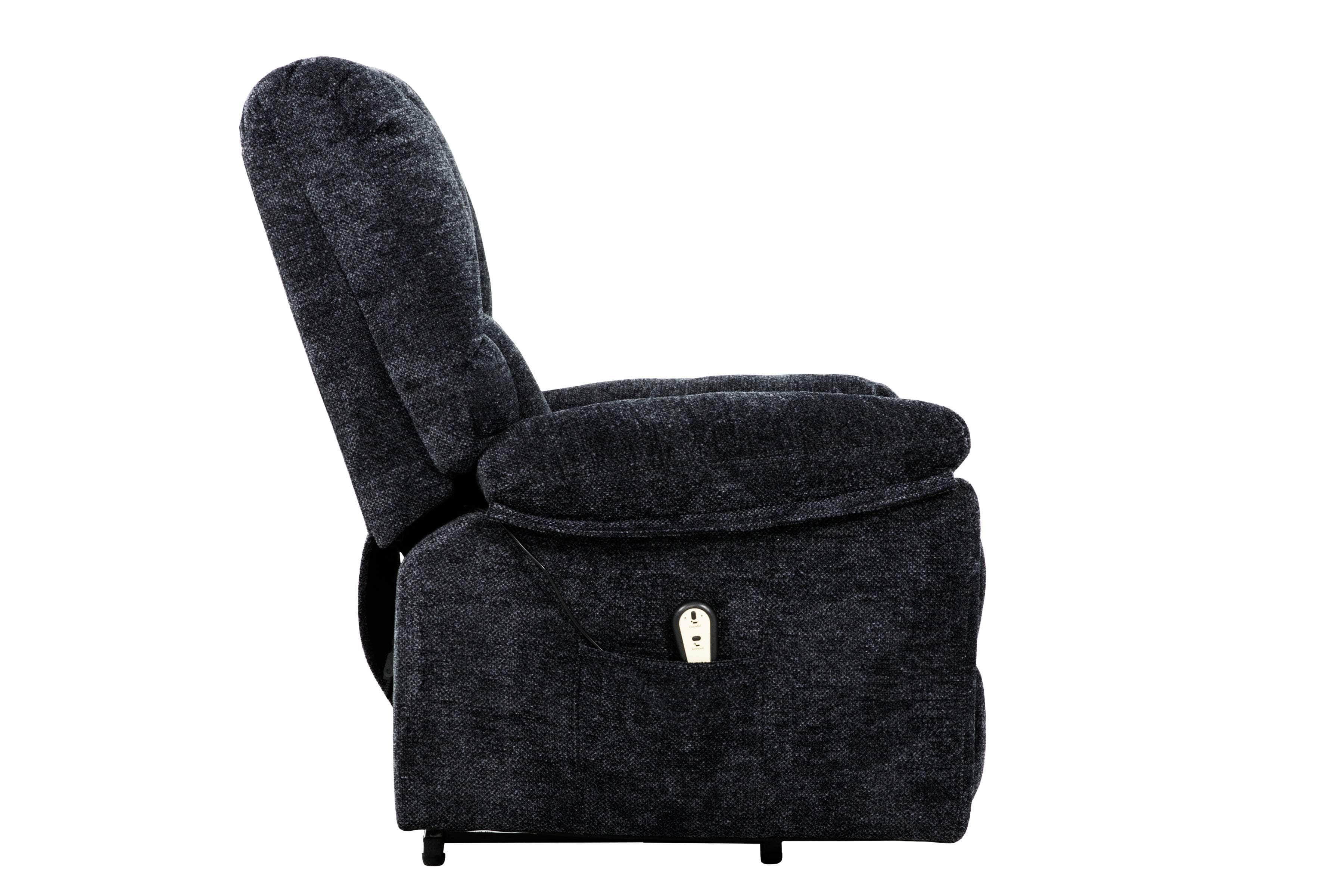 Arnold Power Lift Reclining Chair in Dark Grey