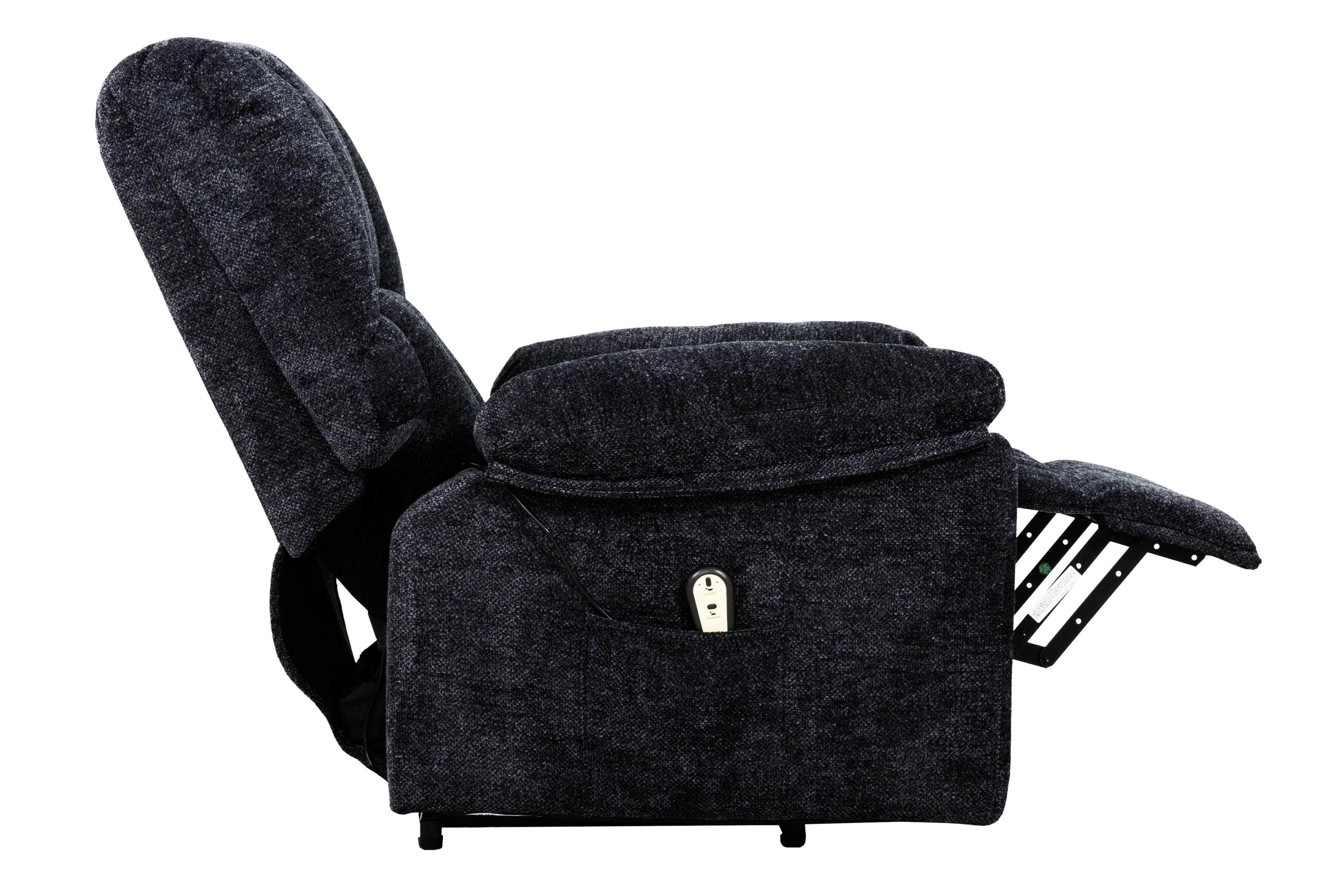 Arnold Power Lift Reclining Chair in Dark Grey