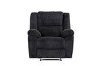 Arthur Pillow Top Arm Rocker Reclining Chair in Dark Grey