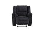 Arthur Pillow Top Arm Rocker Reclining Chair in Dark Grey