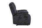 Arthur Pillow Top Arm Rocker Reclining Chair in Dark Grey