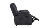 Arthur Pillow Top Arm Rocker Reclining Chair in Dark Grey