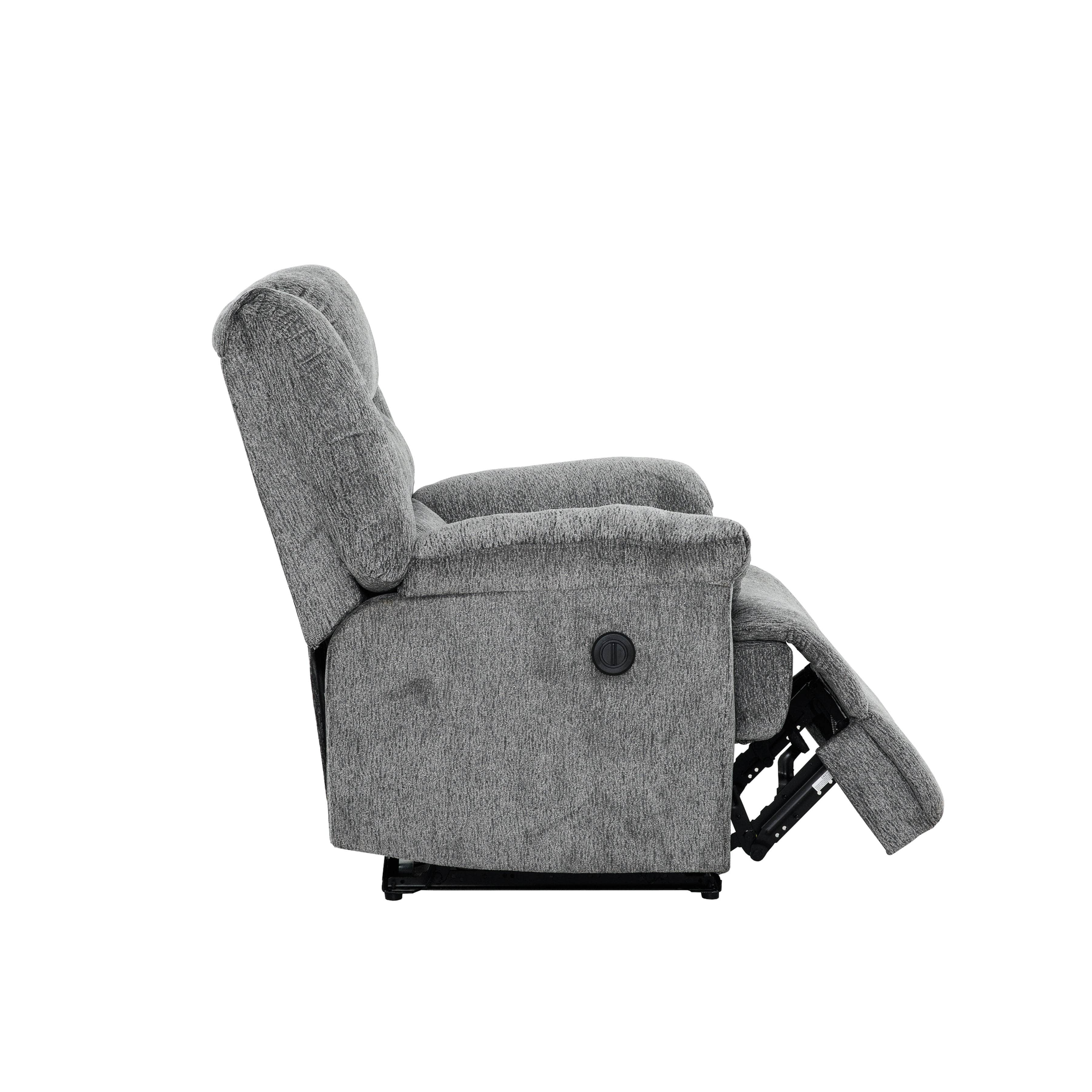 Connor Rocker Power Reclining Chair in Nova Grey