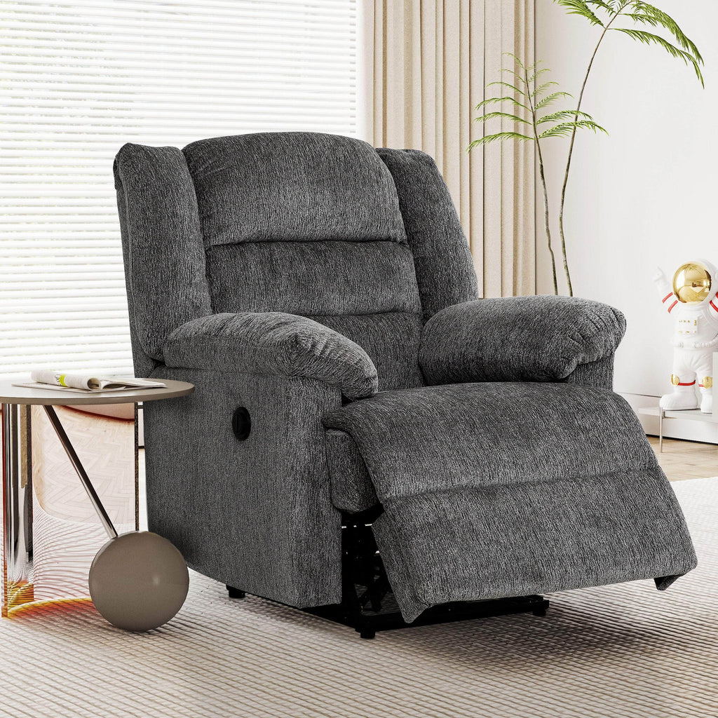 Connor Rocker Power Reclining Chair in Nova Grey