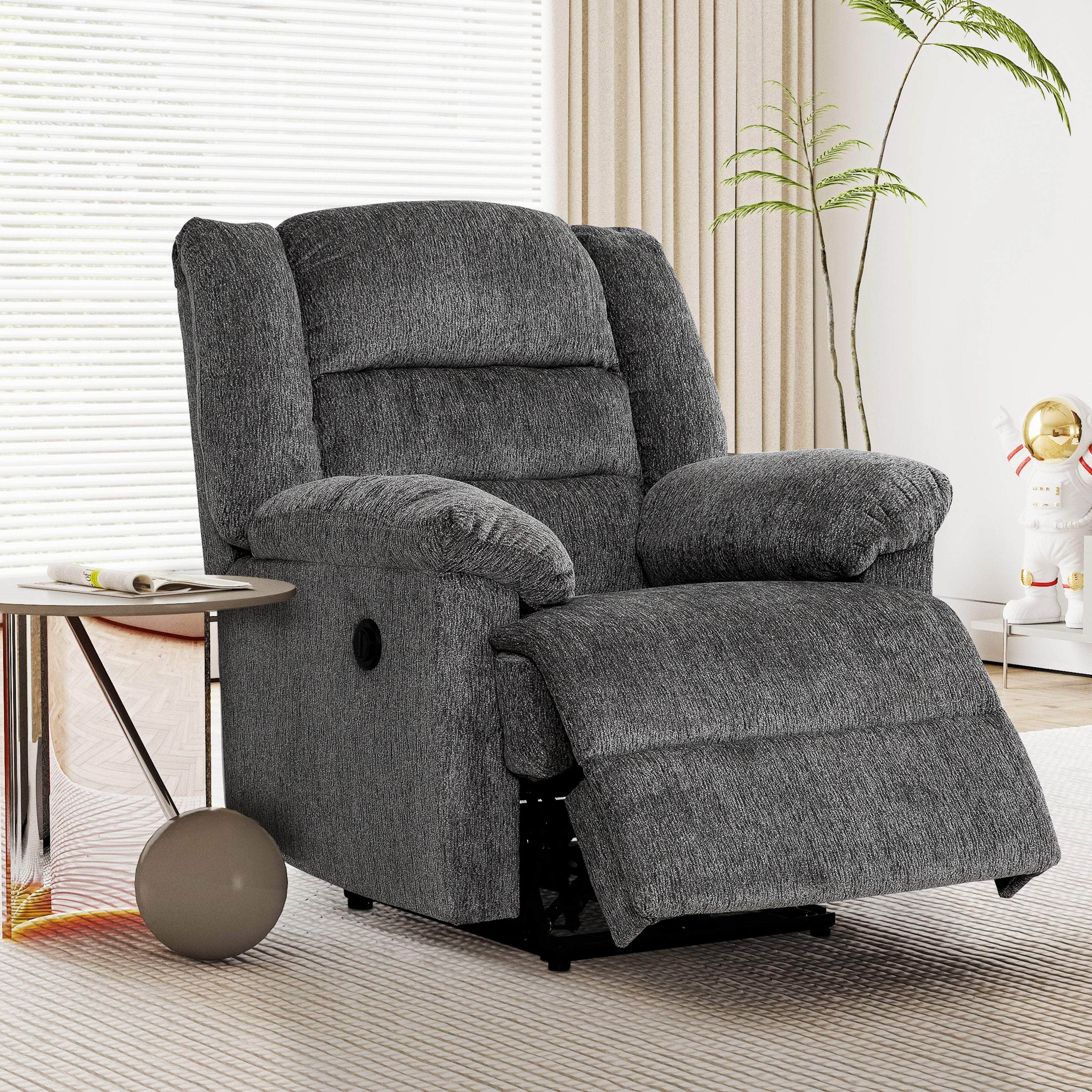 Connor Rocker Power Reclining Chair in Nova Grey