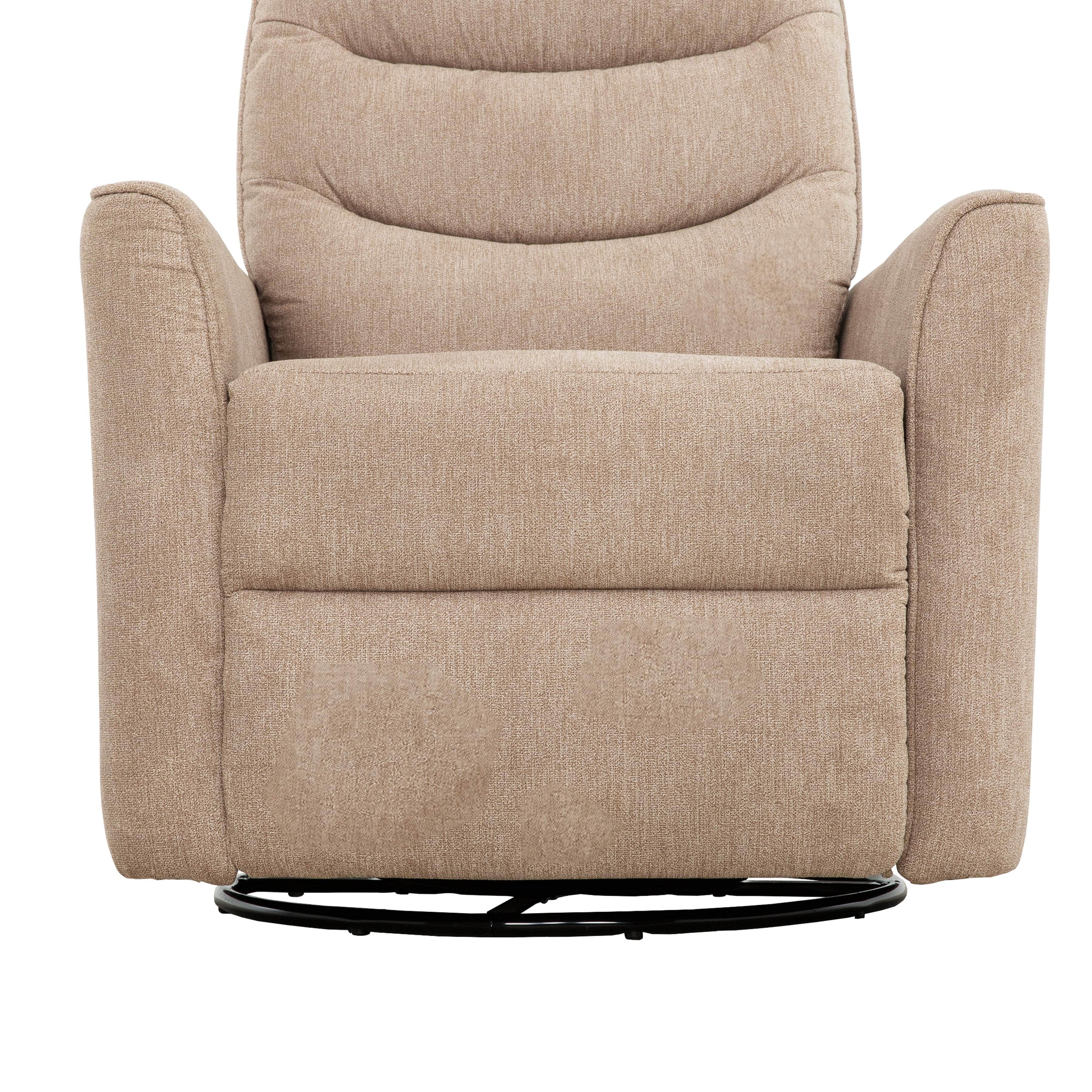 Denver Glider Reclining Chair in Linen Beige