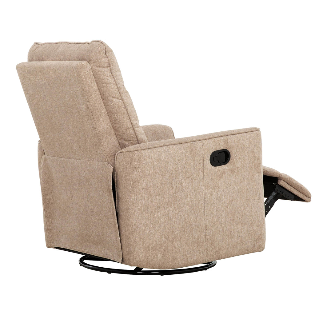 Denver Glider Reclining Chair in Linen Beige