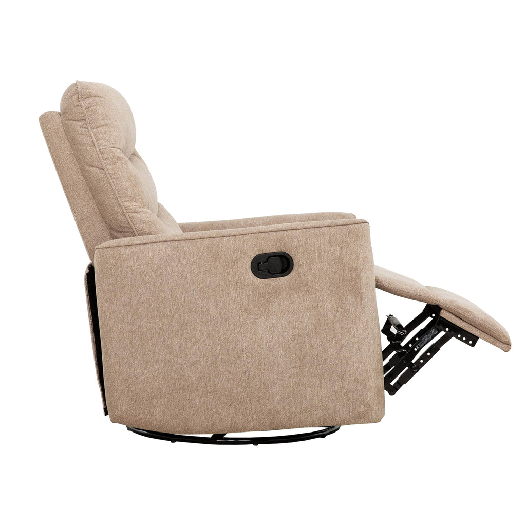 Denver Glider Reclining Chair in Linen Beige