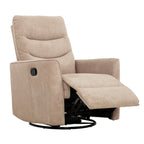 Denver Glider Reclining Chair in Linen Beige