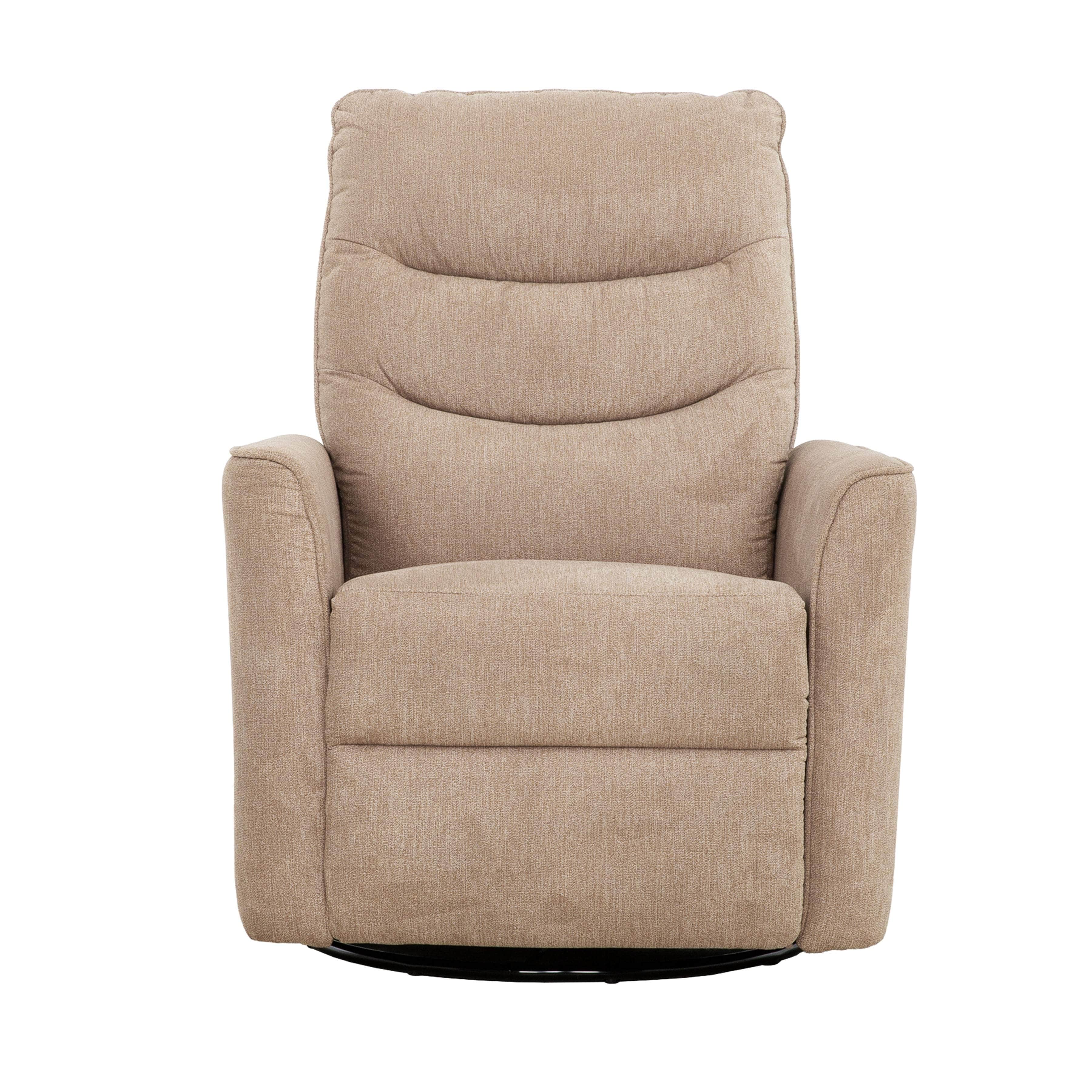 Denver Glider Reclining Chair in Linen Beige