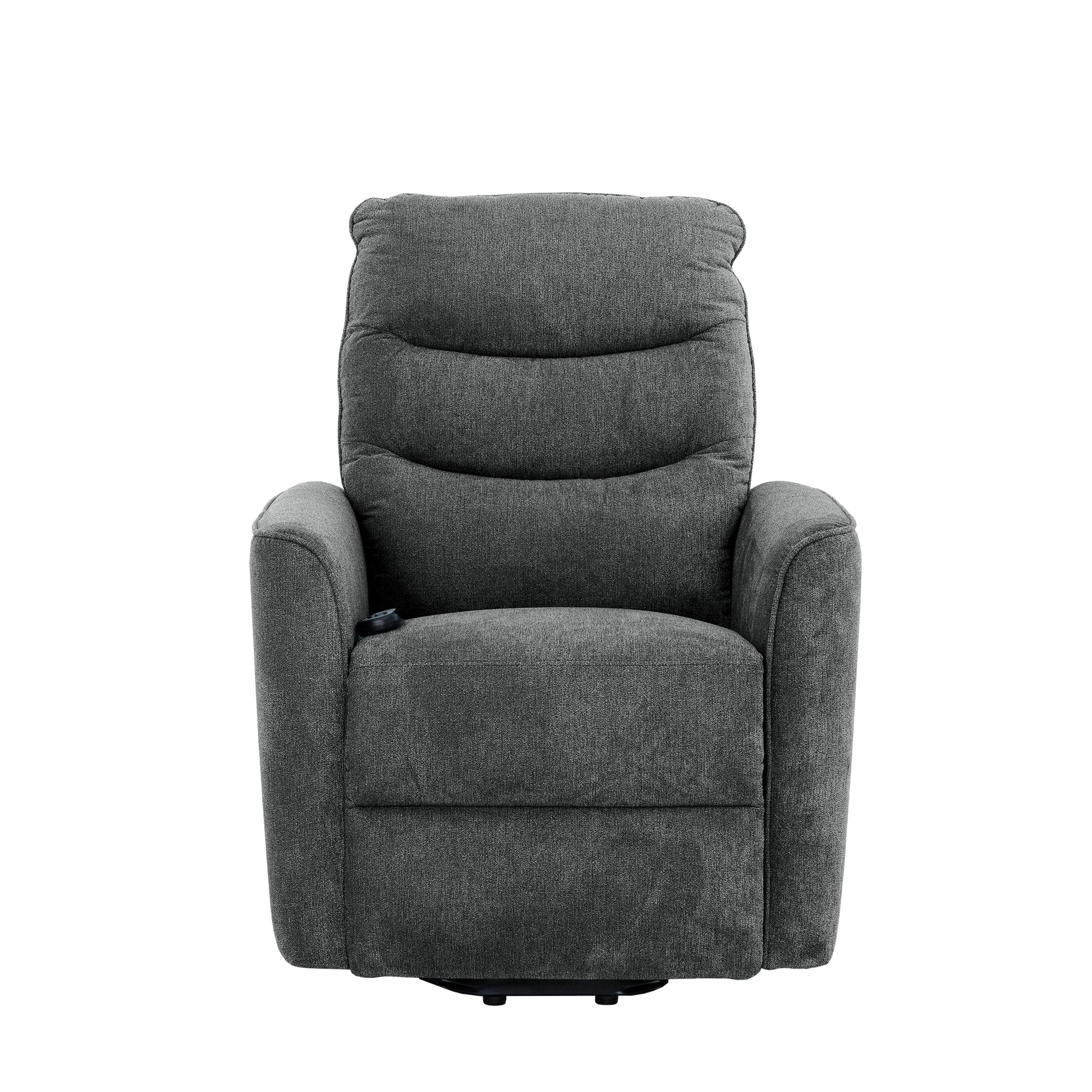 Denver Power Reclining Lift Chair in Linen Dark Grey