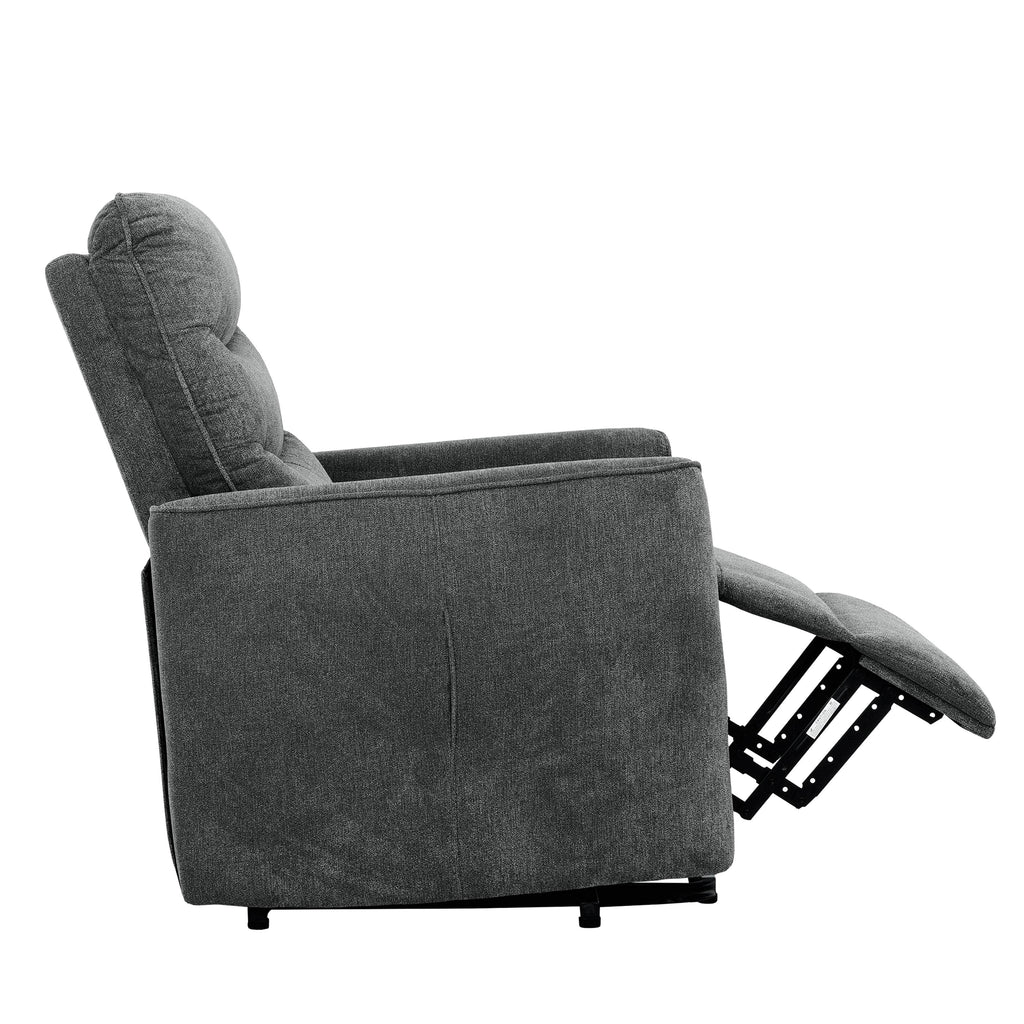 Denver Power Reclining Lift Chair in Linen Dark Grey