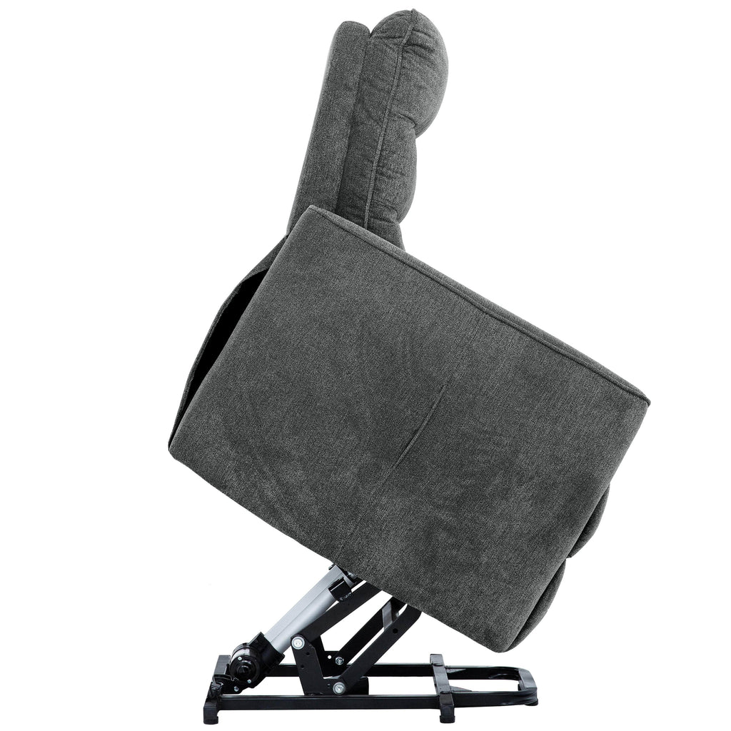 Denver Power Reclining Lift Chair in Linen Dark Grey