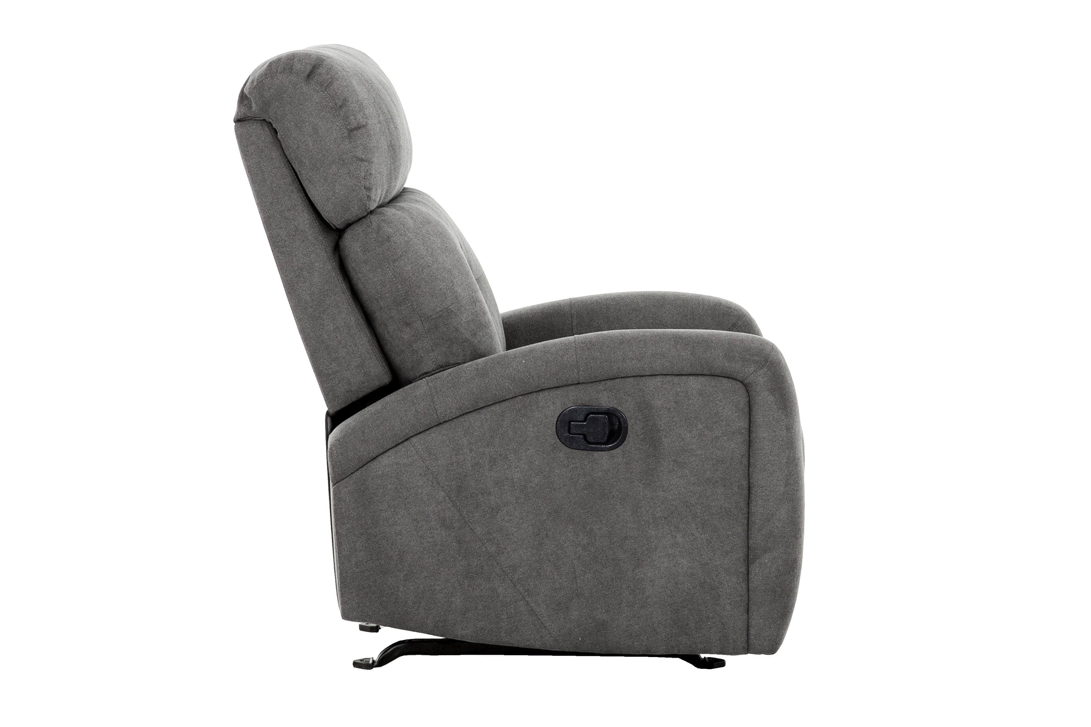 Josephine Rocker Reclining Chair in Grey